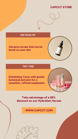 Serum Product Display Minimalist Vector Background Instagram  Story