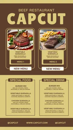 food and Beverage sales promotion instagram story burn style