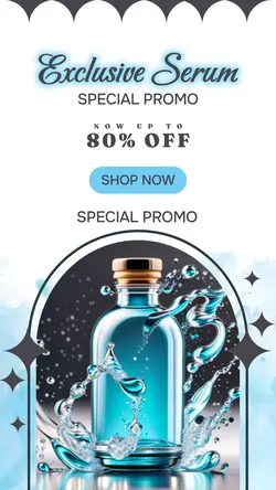 Exclusive Serum Promotion instagram story 