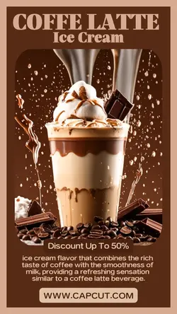 Beverage Coffee Latte Discount Instragam Story