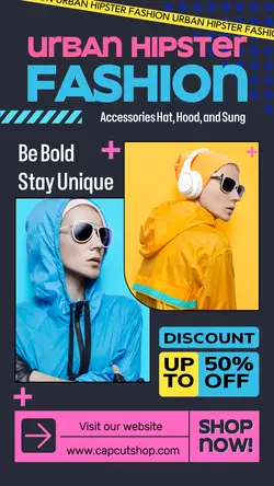 Urban Hipster Fashion Instagrm Story