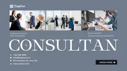 Property consulting service show Minimalist style