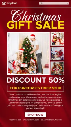 Christmas Sale Promotion Instagram Story