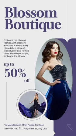 Blossom Boutique Discount Instagram Story