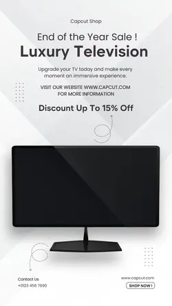 Electronic Television Promotion Instagram Story