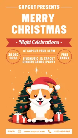 Christmas Night Celebration Party Promotion TikTok