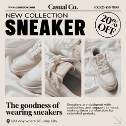 Fashion New Collection Sneakers Instagram Post