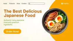 Food Product Display Promotion UI website