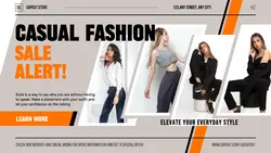 Fashion SALE Advertisement Landing Page Website