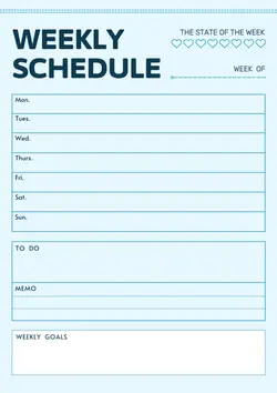 Education school timetable Product display(cc web)