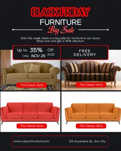 BLACK FRIDAY FURNITURE BIG SALE INSTAGRAM PORTRAIT