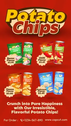 Food & Beverage Potato Chips Instagram Story