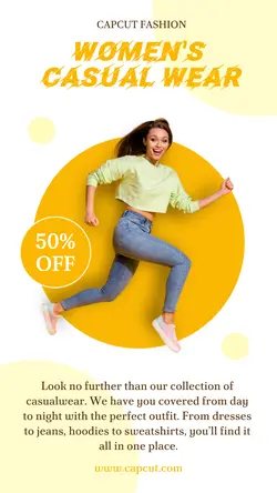 Fashion Casual Wear Sale Instagram Story