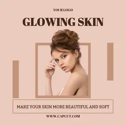 Glowing Skin Product Display Instagram Post
