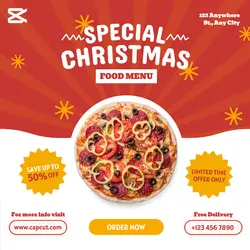 Special Christmas Food Menu Instagram Post