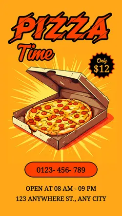 Pizza Time Promotion Instagram Story
