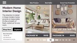 Furniture business template design for sales promotion