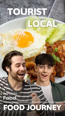 Tourist VS Local Food Journey Youtube Thumbnail
