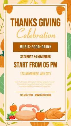 Happy Thanksgiving Invitation