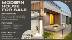 Real estate modern house sales promotion