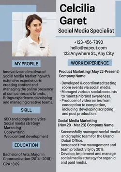 non marketing resume