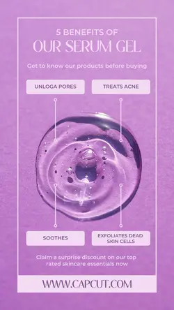 Simple Design Benefits of using skincare for Instagram Stories