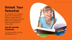 Education and training Invitation