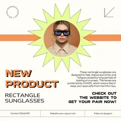 Fashion Industry Sunglasses Product Display