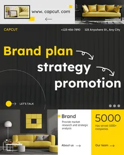 Business Brand plan Display Trendy cool