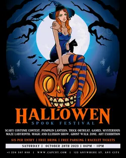 Hallowen Spook Festival Instagram Portrait