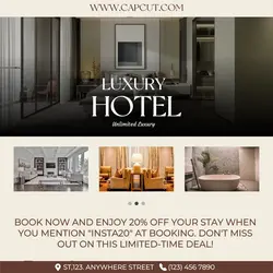 Luxury Hotel Promotion Instagram Post