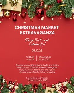 Christmas Day Festival Red Instagram Portrait