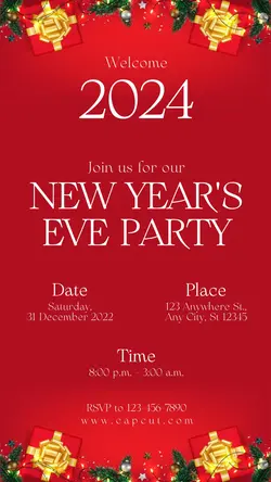 New Year's Eve Party Invitation Instagram Story