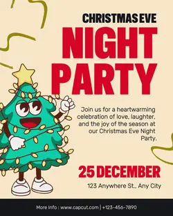 Christmas Eve Party Instagram Post