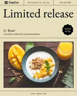 Foods Bowl Display Minimalist