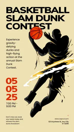 Beige Minimalist Sport Event Tiktok Post