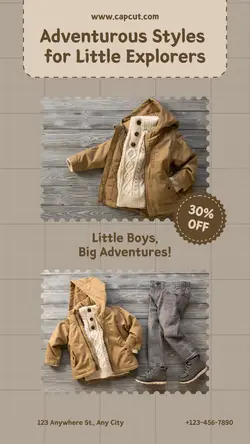 Fashion Outfit For Kids Product Display