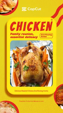 Food chicken Product-display Minimalist