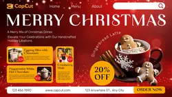 Christmas Drink Menu Promotion Twitch Banner