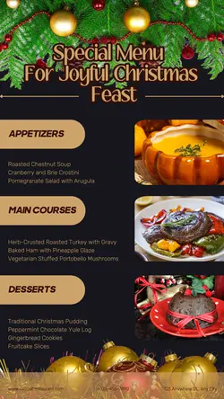 SPECIAL MENU FOR JOYFUL CHRISTMAS FEAST PROMOTION 