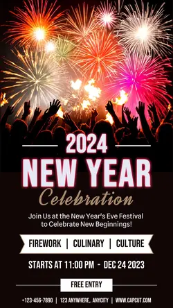 New Years Celebration Invitation