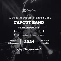 YEAR END PARTY LIVE MUSIC FESTIVAL INSTAGRAM POST