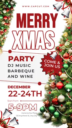 Party Christmas Day Instagram Story