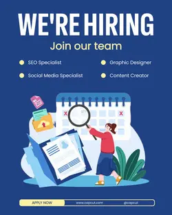 Hiring Illustration Instagram Post Portrait