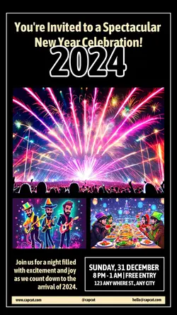 New Year Celebration Instagram Story