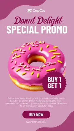 Donuts Promotion Instagram Story