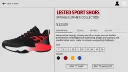 Shoe Store Landing Page Website