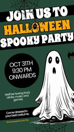Halloween Party Invitation Instagram Story