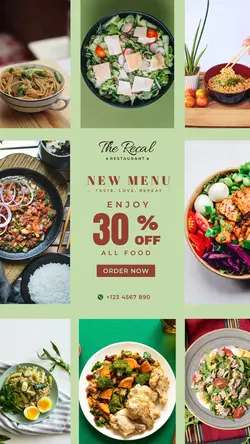 New Food Menu Promotion for Instagram Story