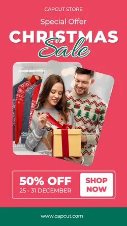 Christmas Sale Promotion Instagram Story